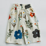 Retro Twill Pants- Wild Bloom