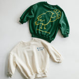 Graphic Crewneck- Early Bird- Cloud