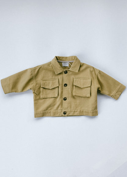 Cargo Jacket- Vintage Yellow