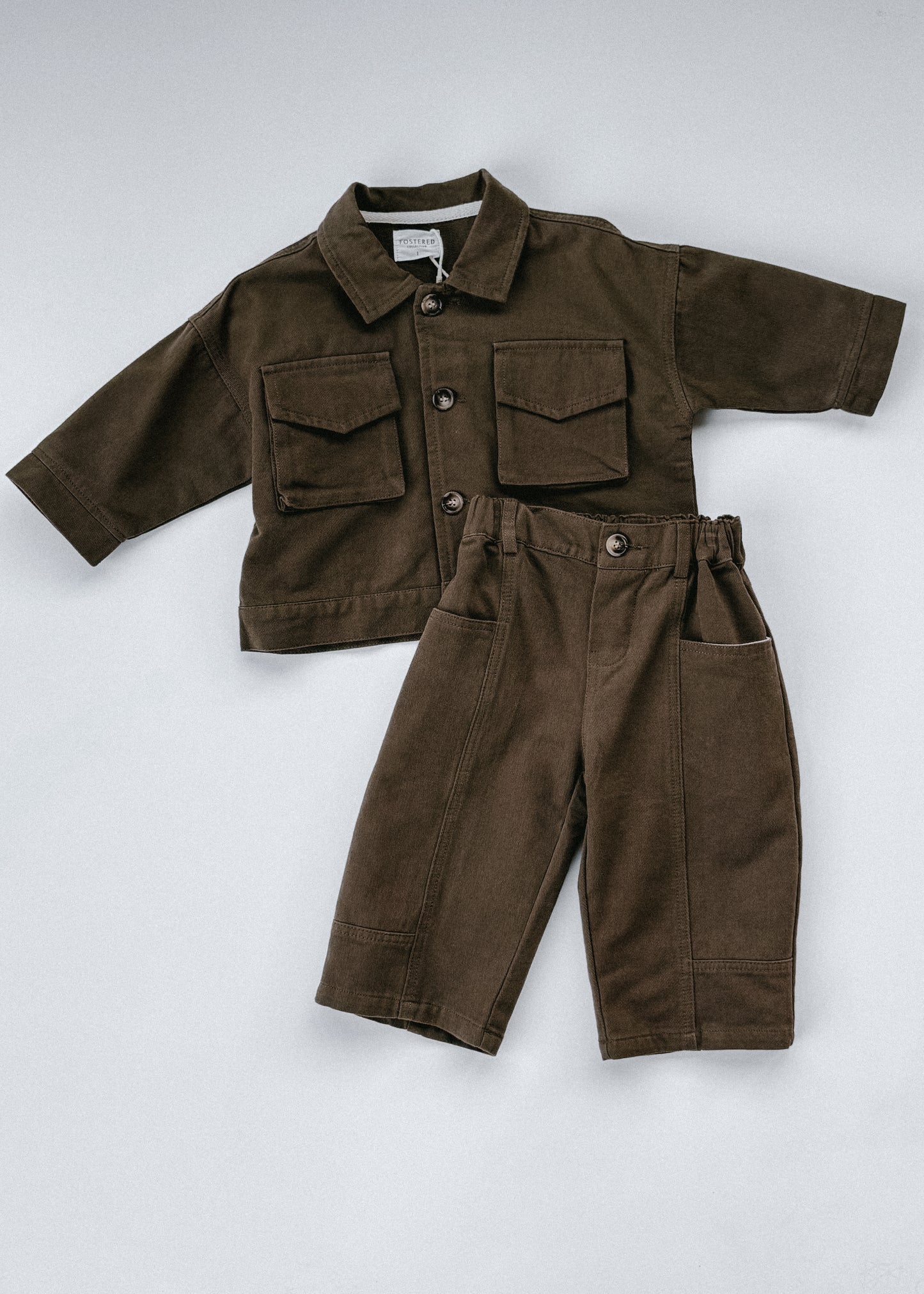 Cargo Jacket- Chocolate