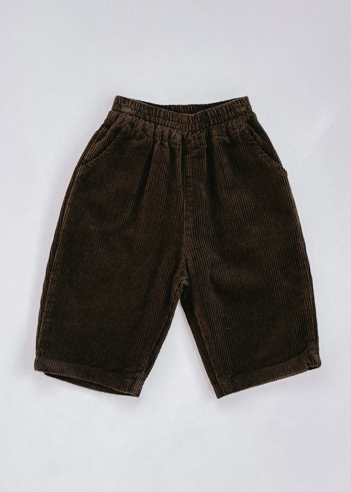 Baggy Cord Pants- Chocolate