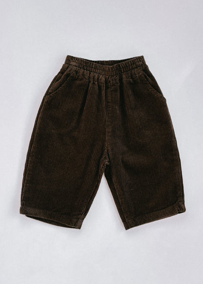 Baggy Cord Pants- Chocolate