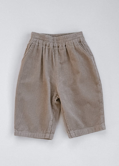 Baggy Cord Pants- Beige