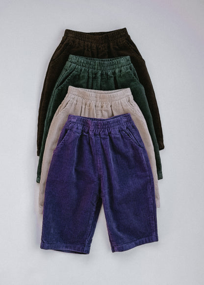 Baggy Cord Pants- Green