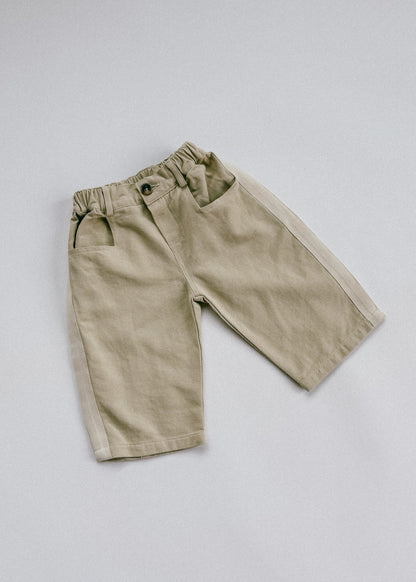 Side Stripe Pants- Sand