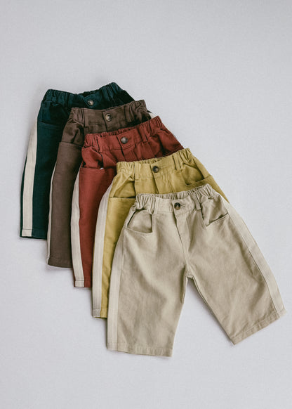 Side Stripe Pants- Brick