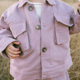Cargo Jacket- Dusty Rose