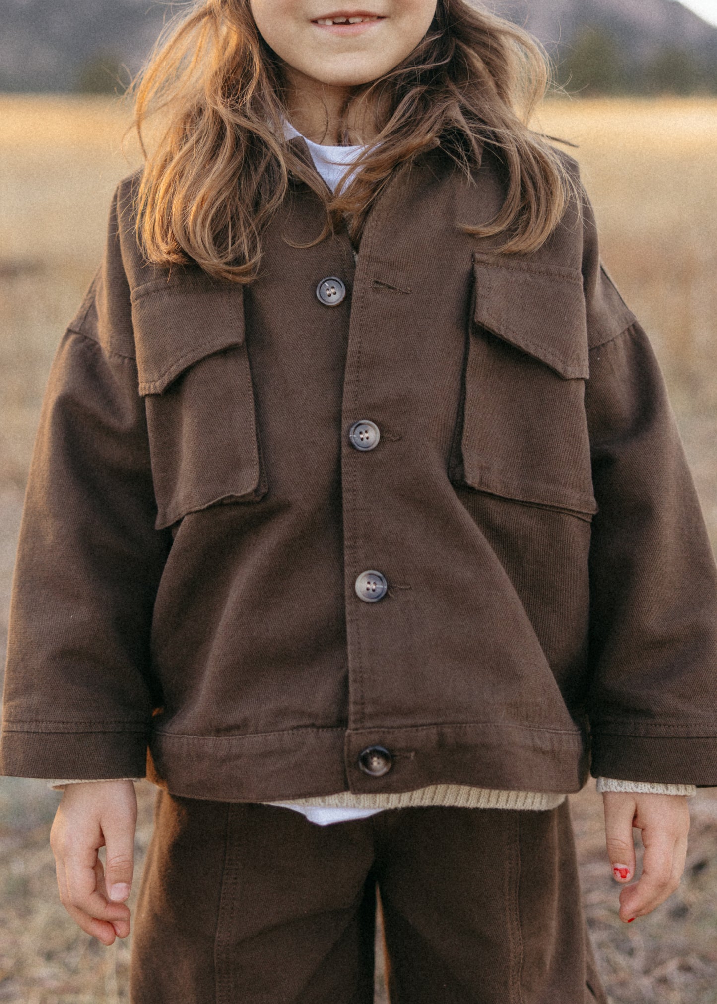 Cargo Jacket- Chocolate