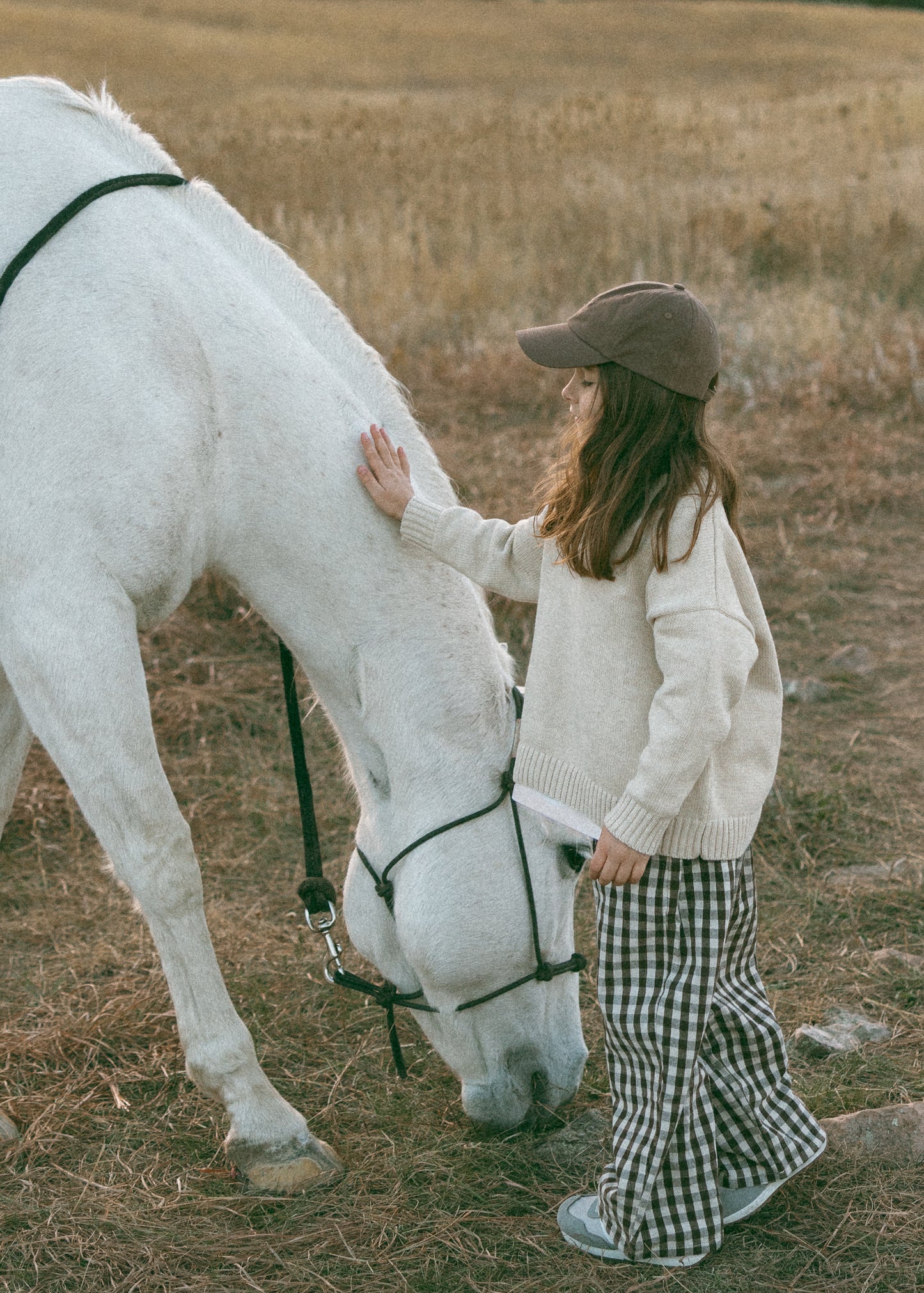 Soft Gingham Pants- Brown
