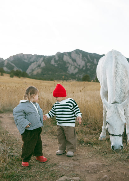 Baggy Cord Pants- Chocolate