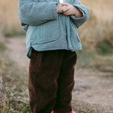 Baggy Cord Pants- Chocolate