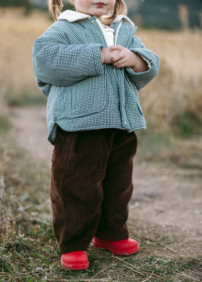 Baggy Cord Pants- Chocolate