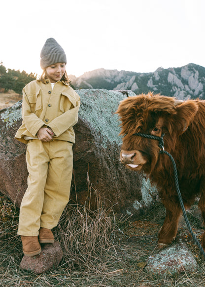 Cargo Jacket- Vintage Yellow