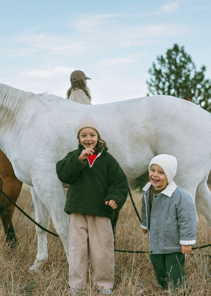 Baggy Cord Pants- Beige