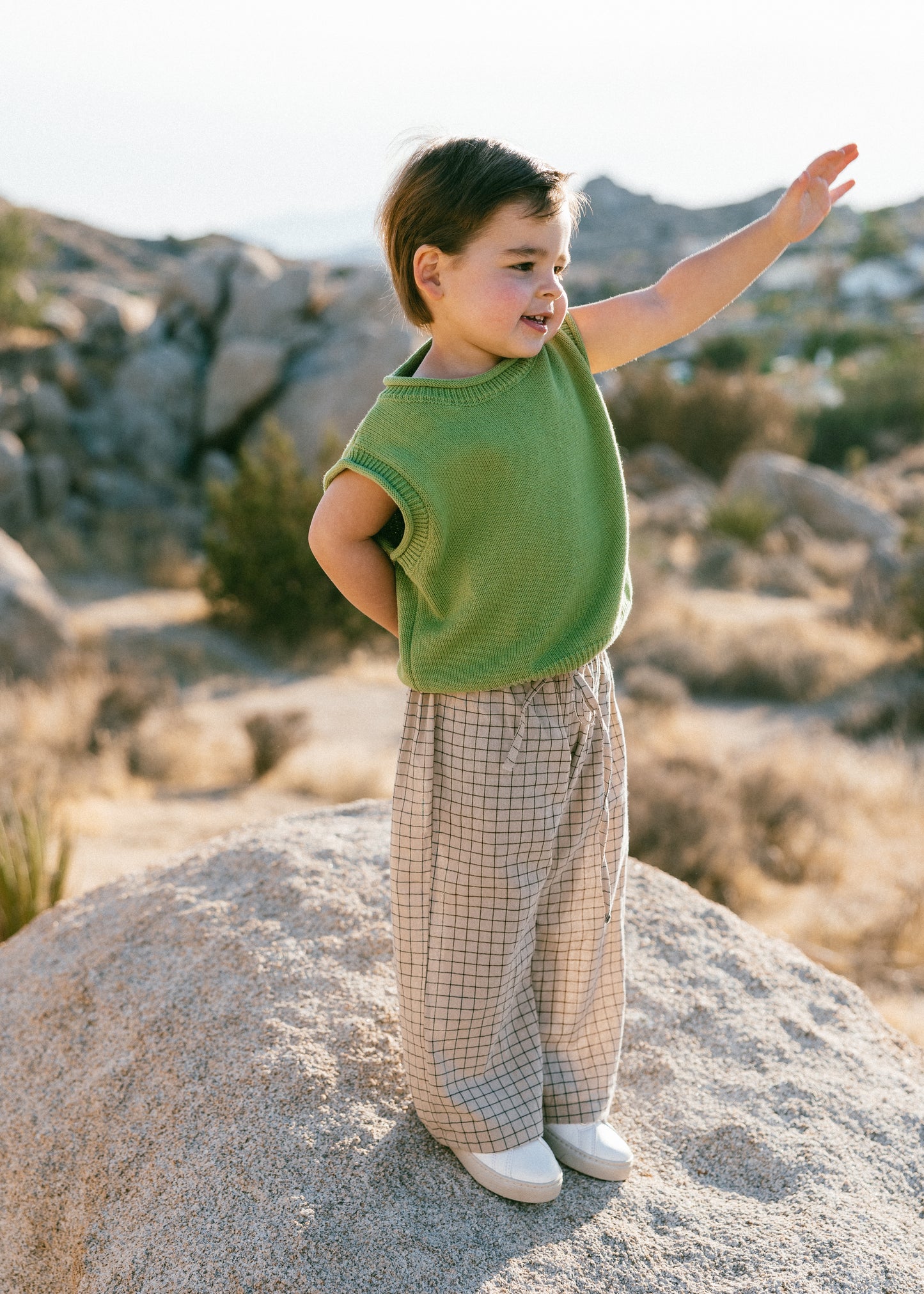 Sweater Vest- Pea Green