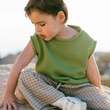 Sweater Vest- Pea Green