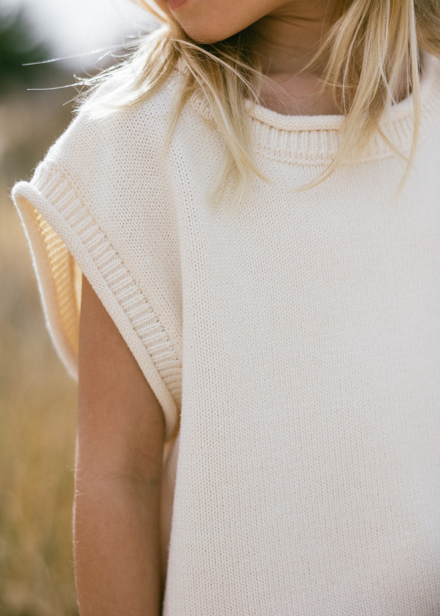 Sweater Vest- Ivory