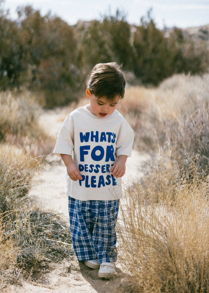 Plaid Pant- Blue