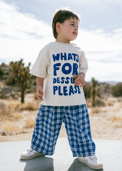 Plaid Pant- Blue