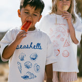 Oversized Graphic Tee- Seashells