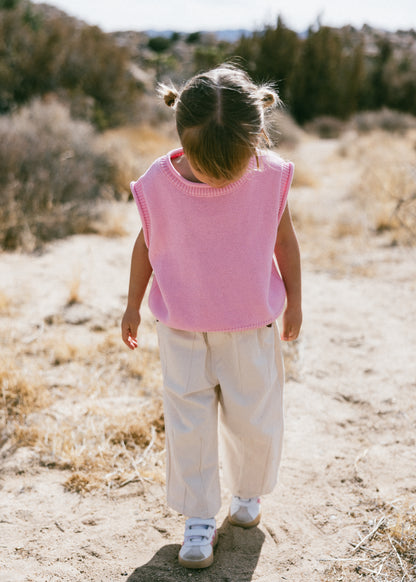 Sweater Vest- Pink