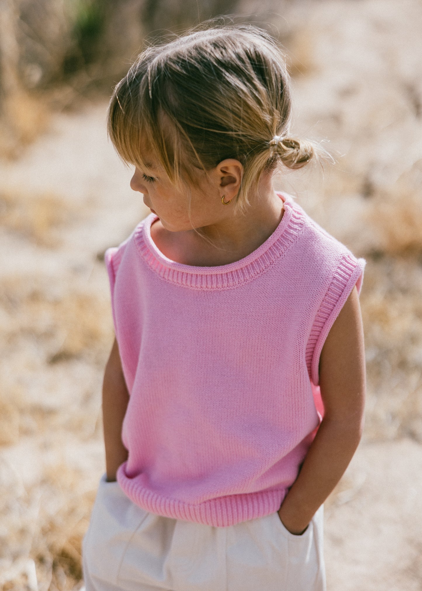 Sweater Vest- Pink