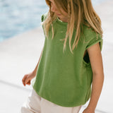 Sweater Vest- Pea Green