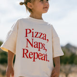 Oversized Graphic Tee- Pizza