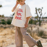 Oversized Graphic Tee- Pizza