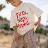 Oversized Graphic Tee- Pizza