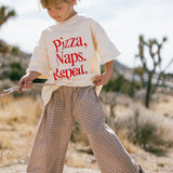 Oversized Graphic Tee- Pizza