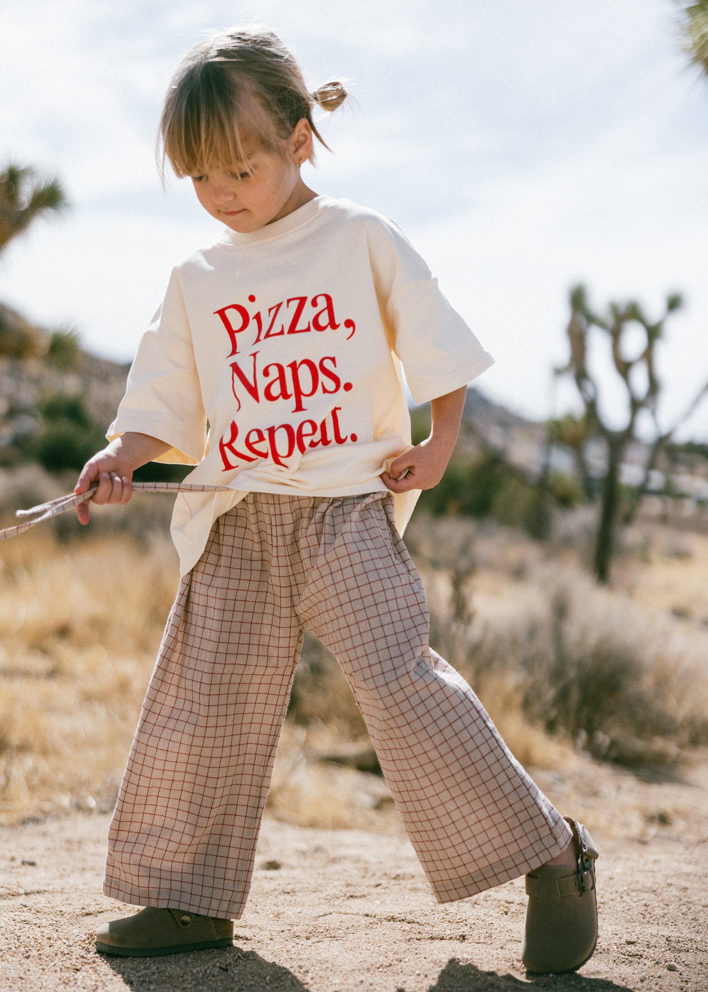 Oversized Graphic Tee- Pizza