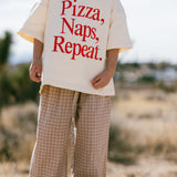 Oversized Graphic Tee- Pizza