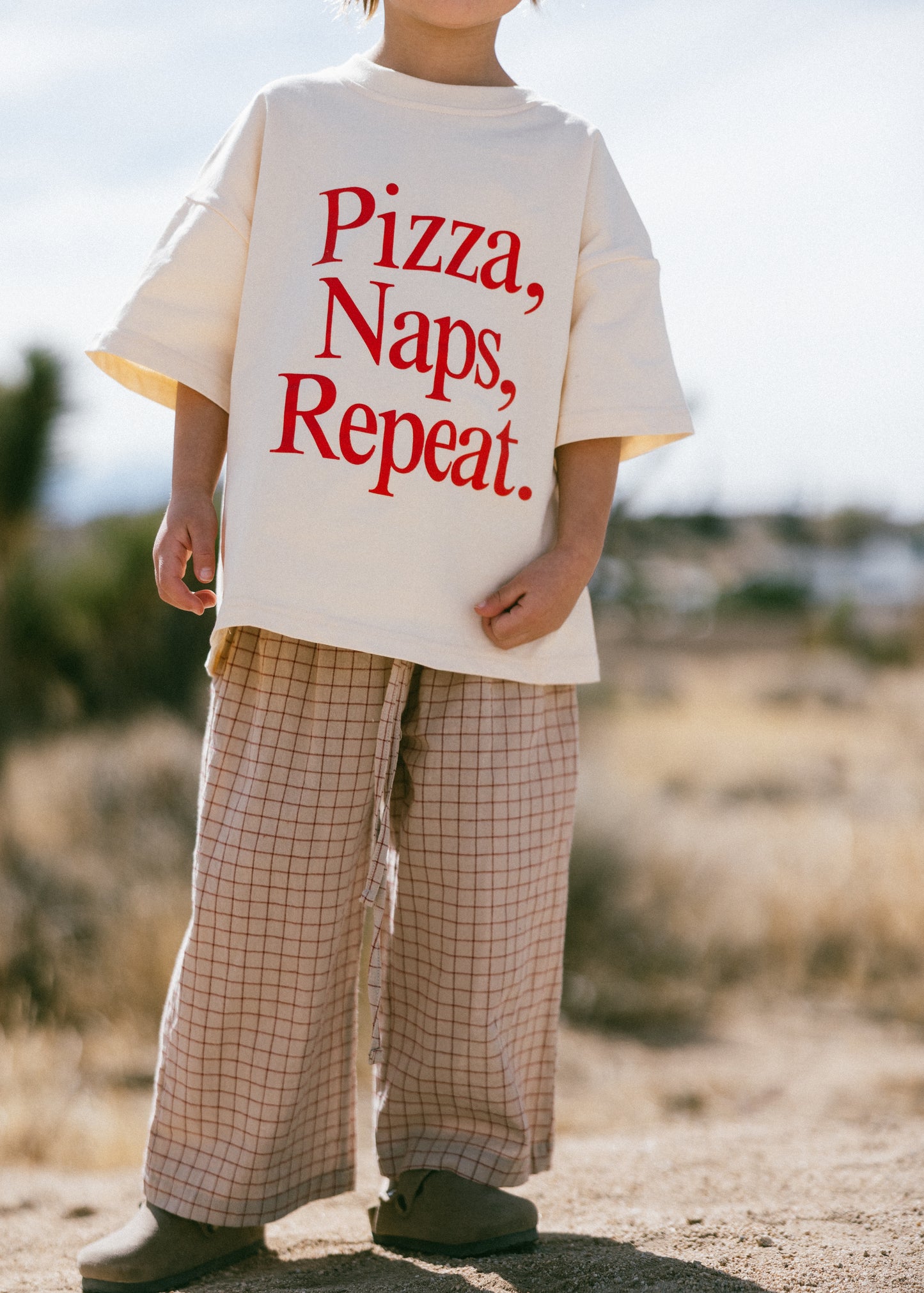 Oversized Graphic Tee- Pizza