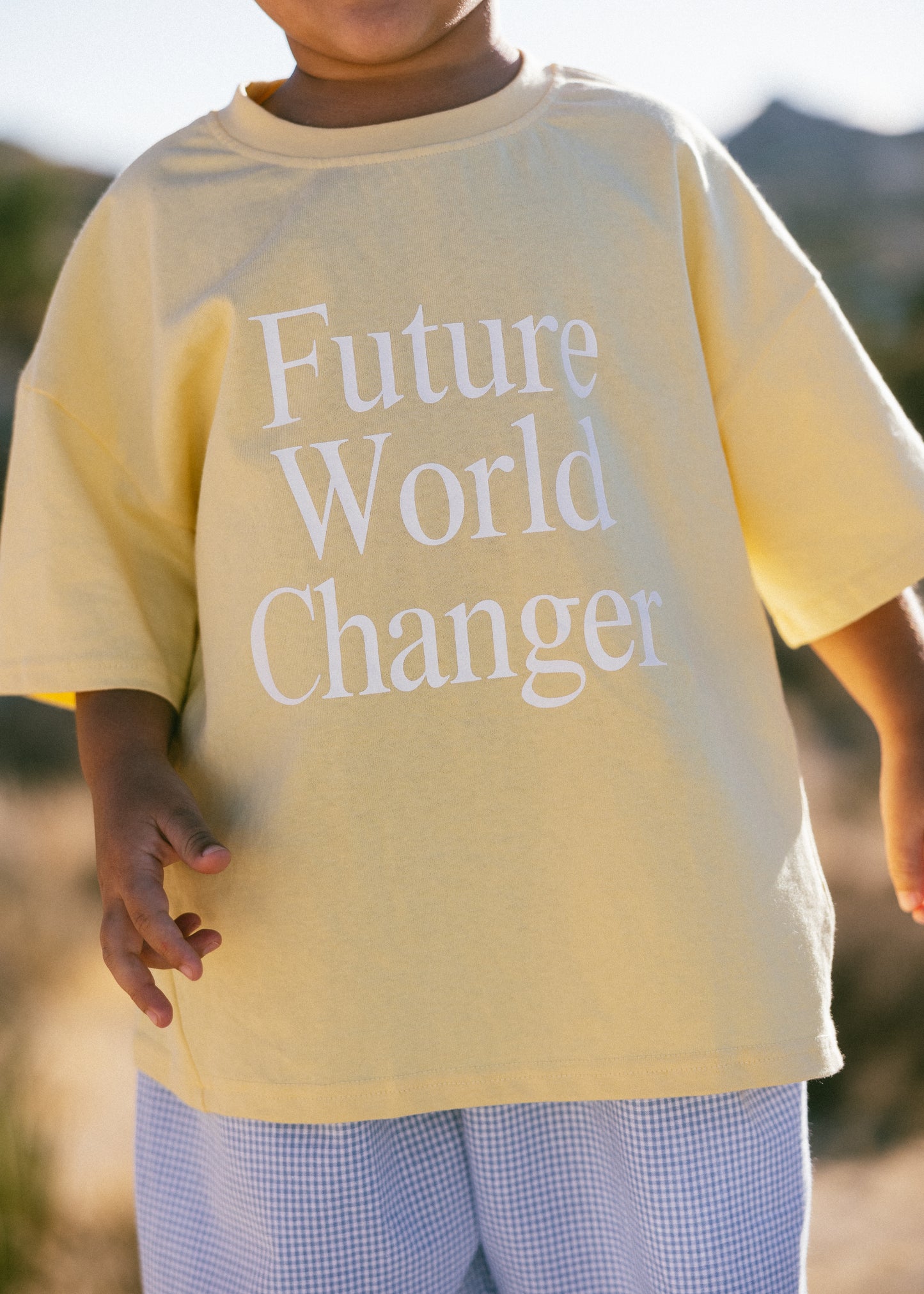 Oversized Graphic Tee- Future World Changer