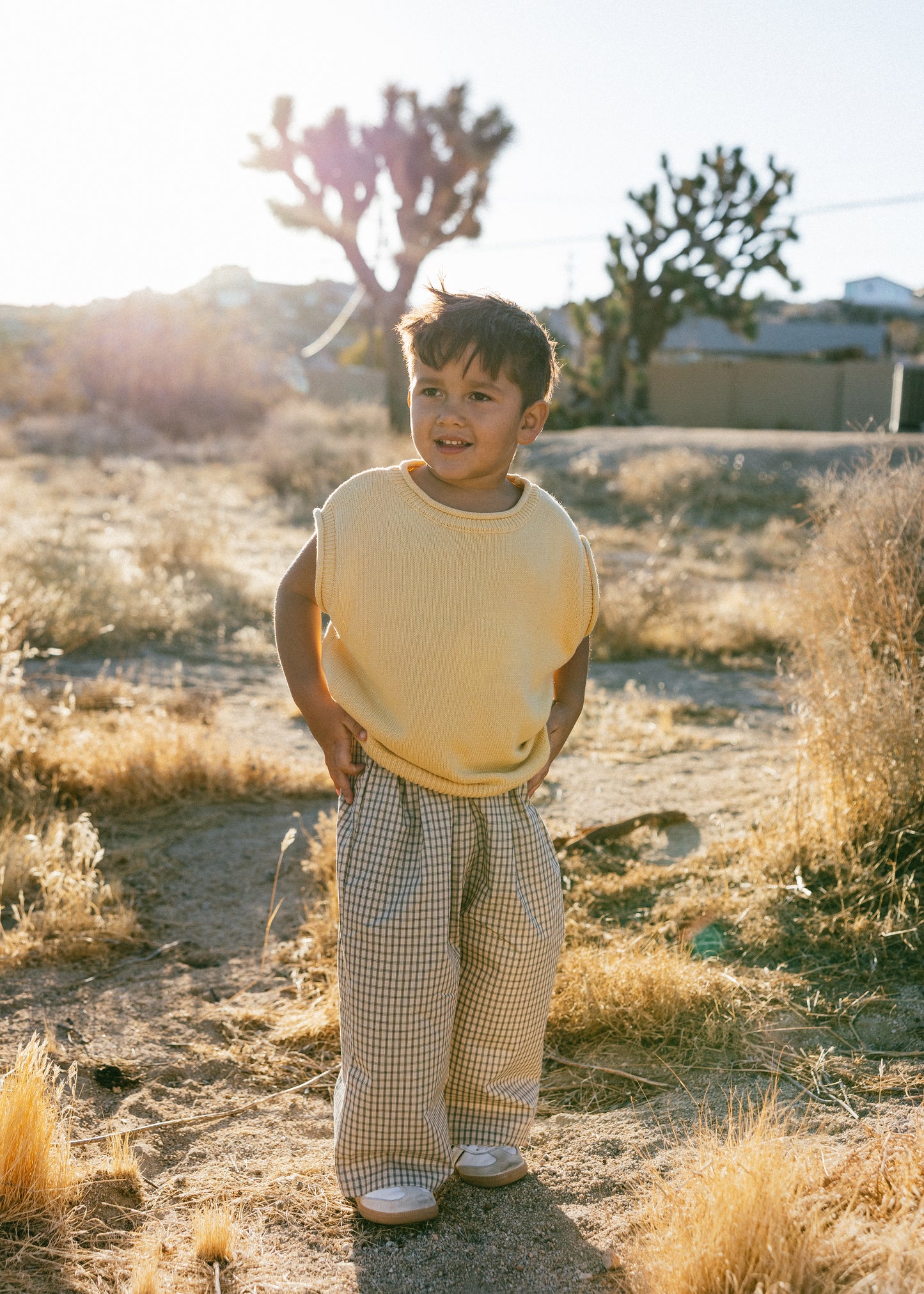 Sweater Vest- Muted Yellow