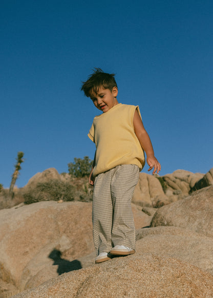 Sweater Vest- Muted Yellow