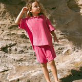 Core Terry Shorts- Raspberry