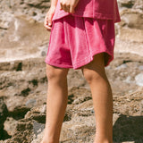 Core Terry Shorts- Raspberry