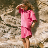 Core Terry Shorts- Raspberry