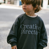 Graphic Crewneck- Creative Director- Charcoal
