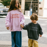 Graphic Crewneck- Creative Director- Light Purple