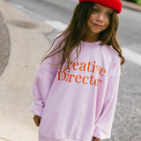 Graphic Crewneck- Creative Director- Light Purple