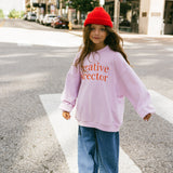 Graphic Crewneck- Creative Director- Light Purple