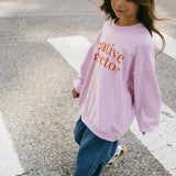 Graphic Crewneck- Creative Director- Light Purple