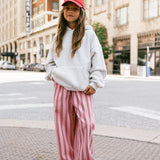 Retro Twill Pants- Raspberry Jam