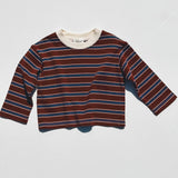 Heavyweight Striped Long Sleeve- Cinnamon