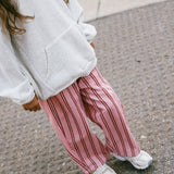 Retro Twill Pants- Raspberry Jam