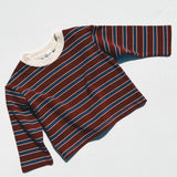 Heavyweight Striped Long Sleeve- Cinnamon