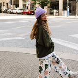 Retro Twill Pants- Flower Patch